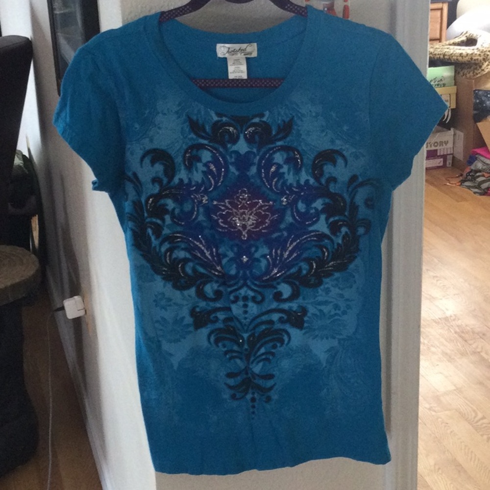 Like New Teal Color T-Shirt.